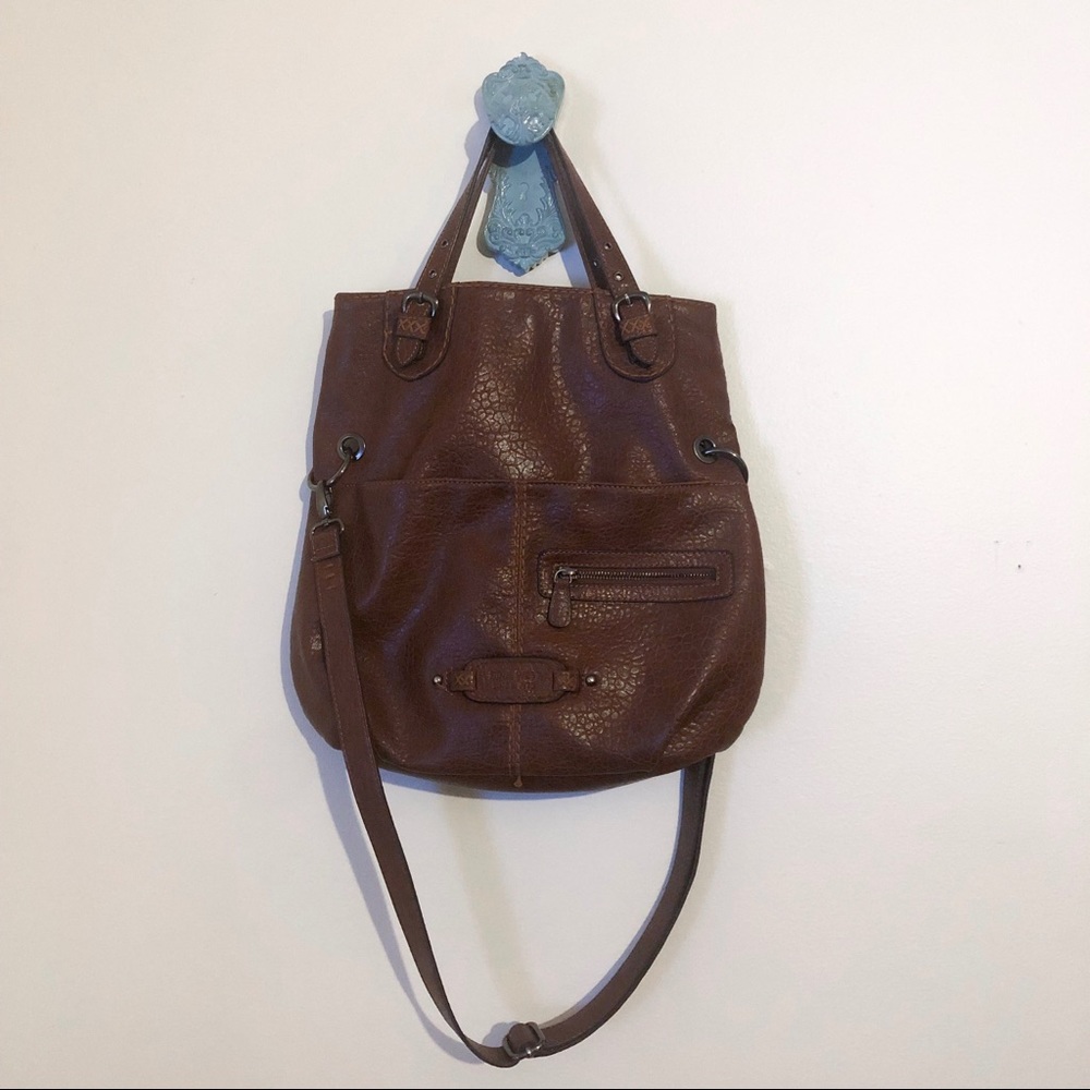 Nine West | brown cross body bag | animal print